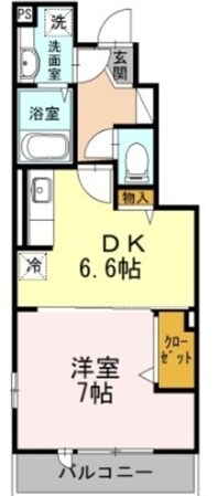 リヴェール等々力 B棟の物件間取画像